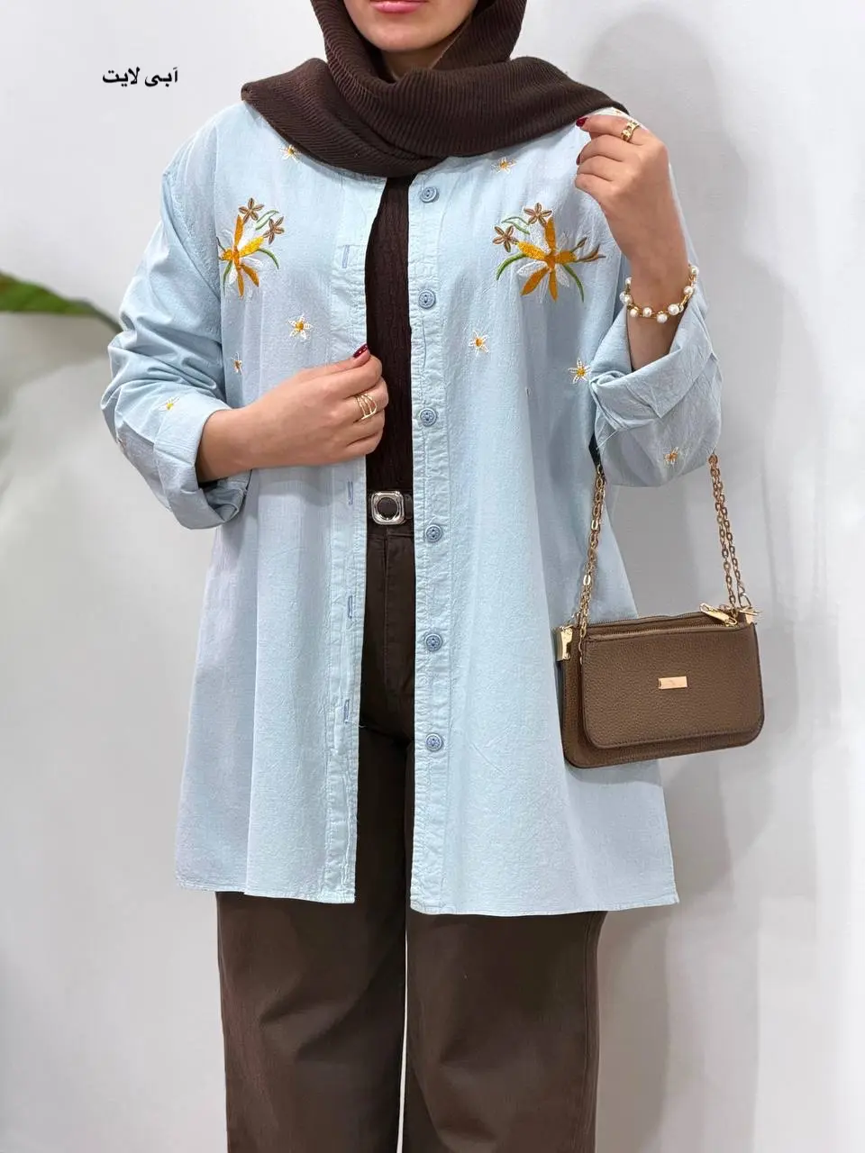 مانتو گلدوزی آیسو بابونه